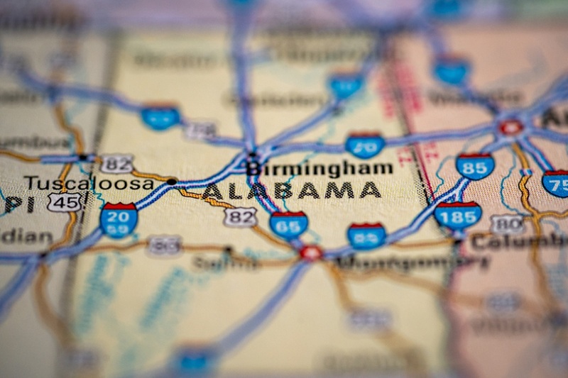 Map of Alabama