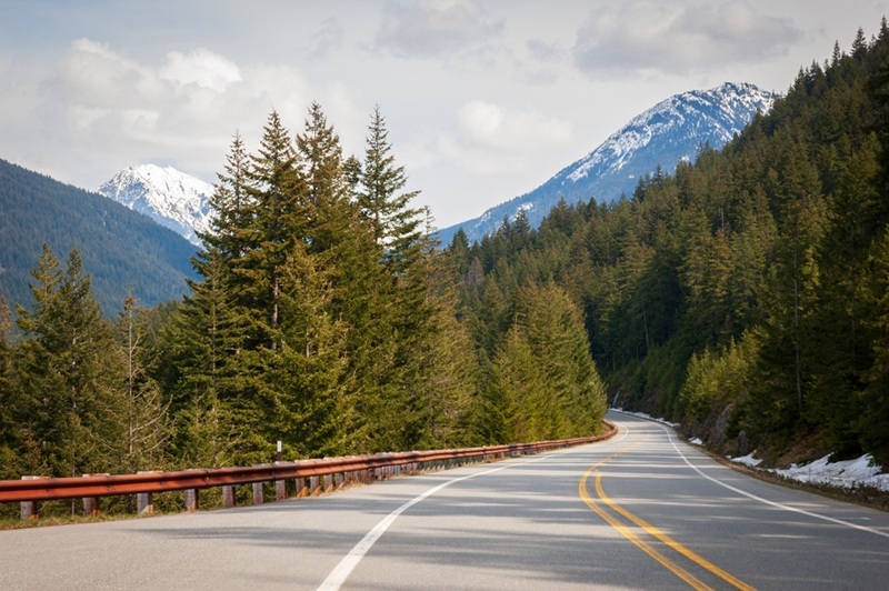 A rural road in Washington State.